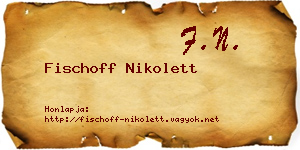 Fischoff Nikolett névjegykártya